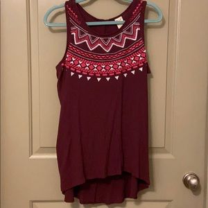 Loose fitting tank top